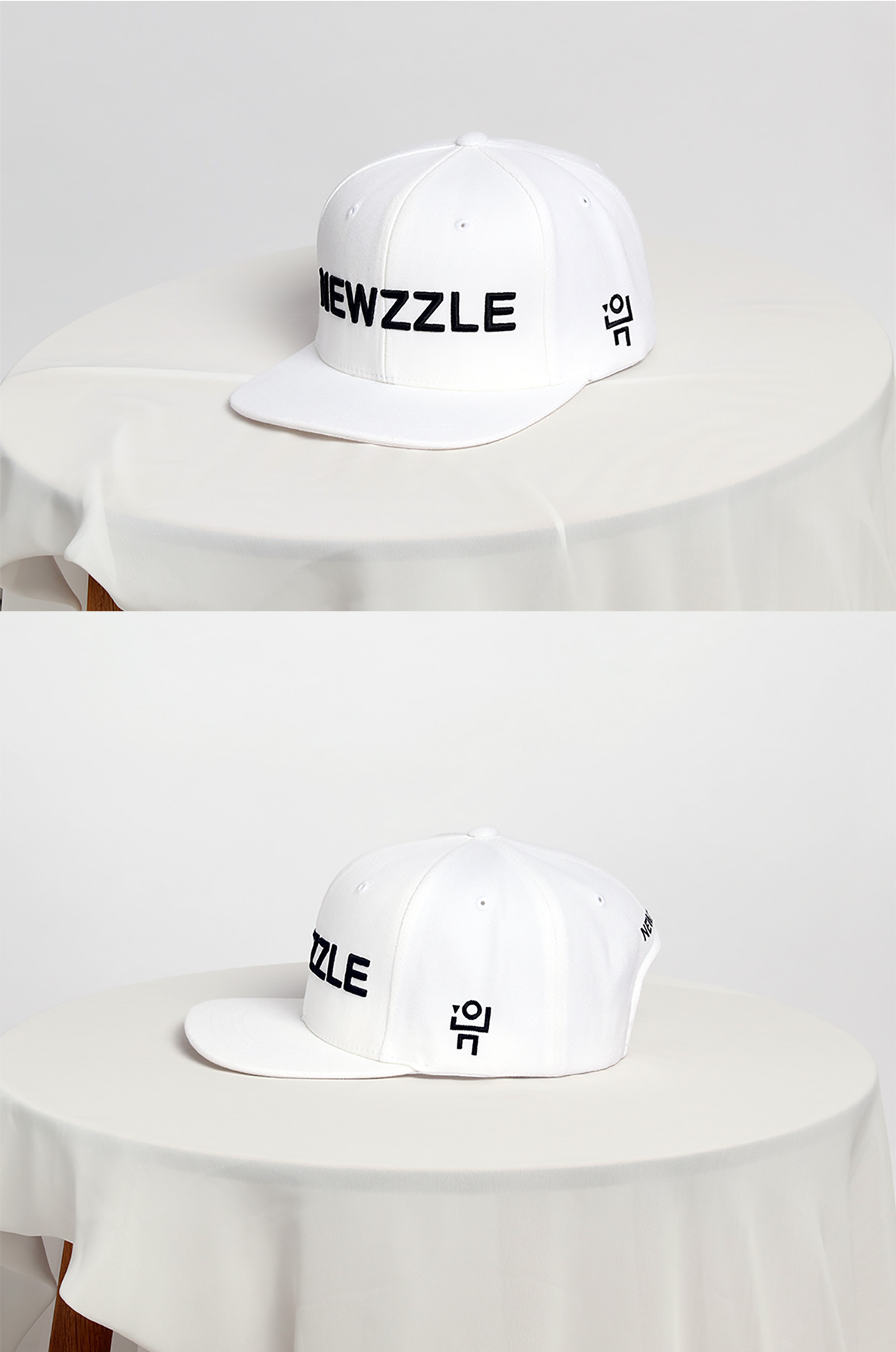 영문 빅 로고 스냅백 블랙 detail 3