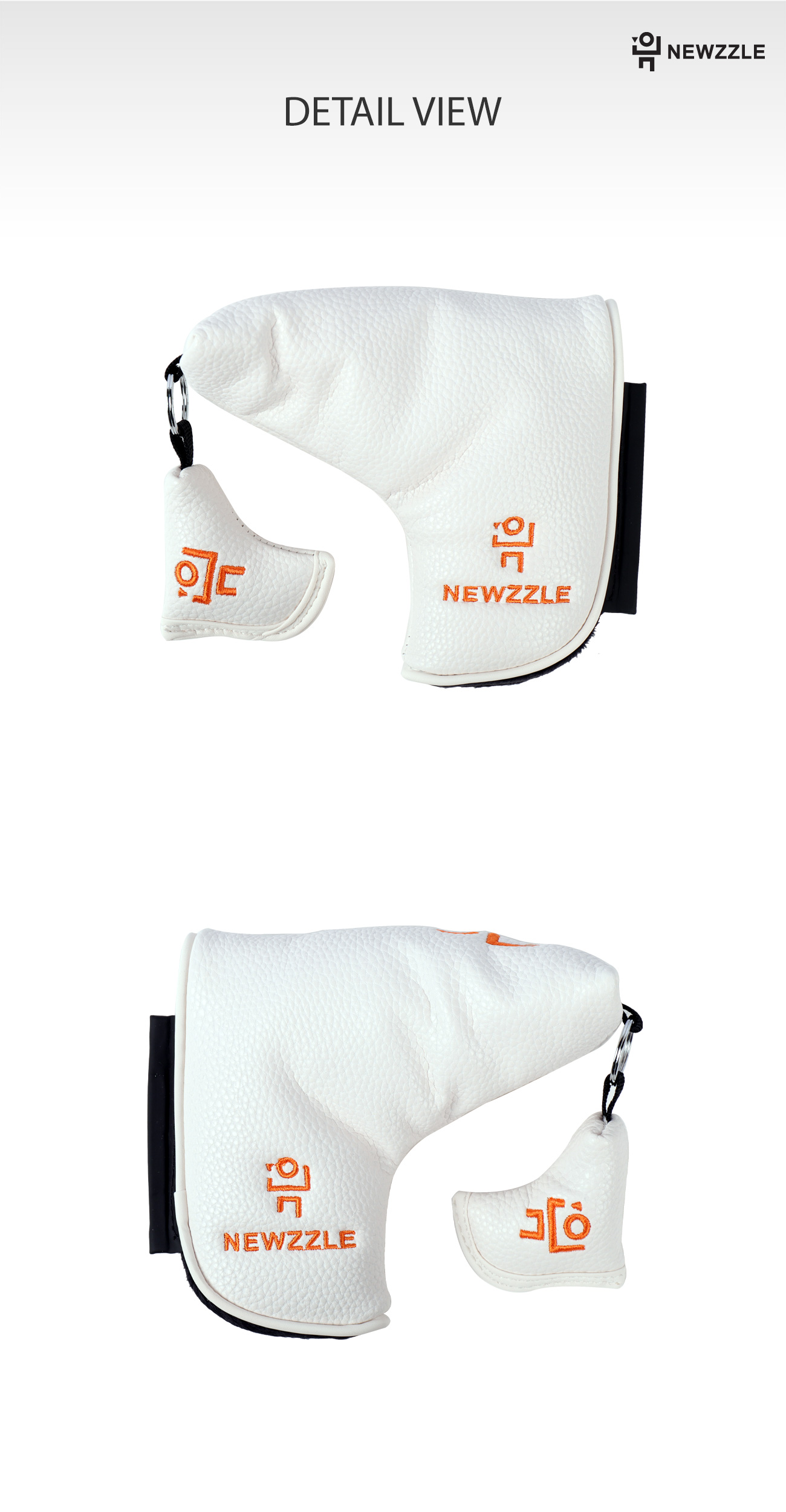 L-Shaped Magnetic Blade Putter Cover detail 5