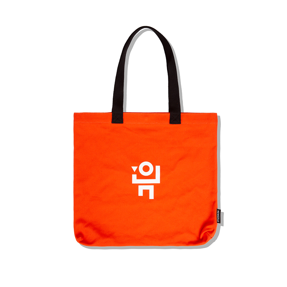 핸디 데일리 양면 디퍼런트 로고 에코백 라이트레드 hover