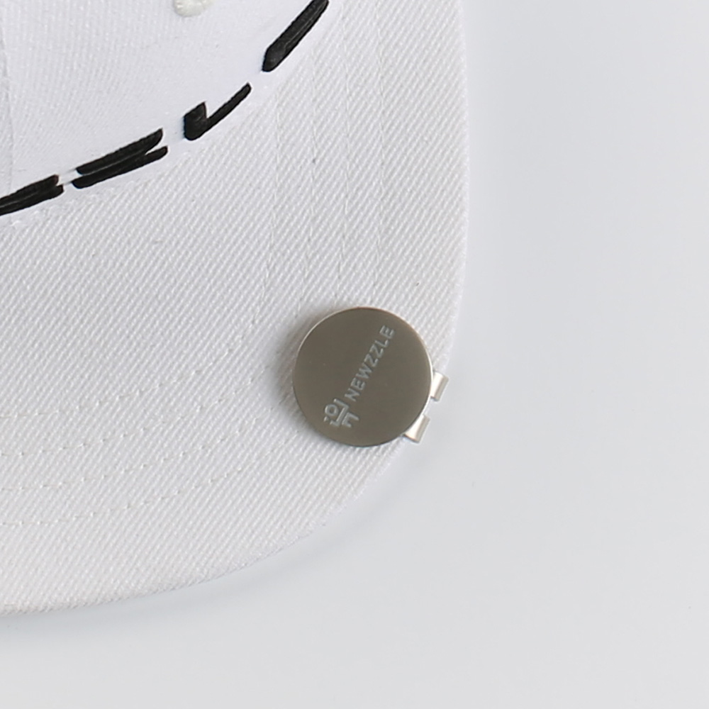 Logo Matte Nickel Clip-On Ball Marker