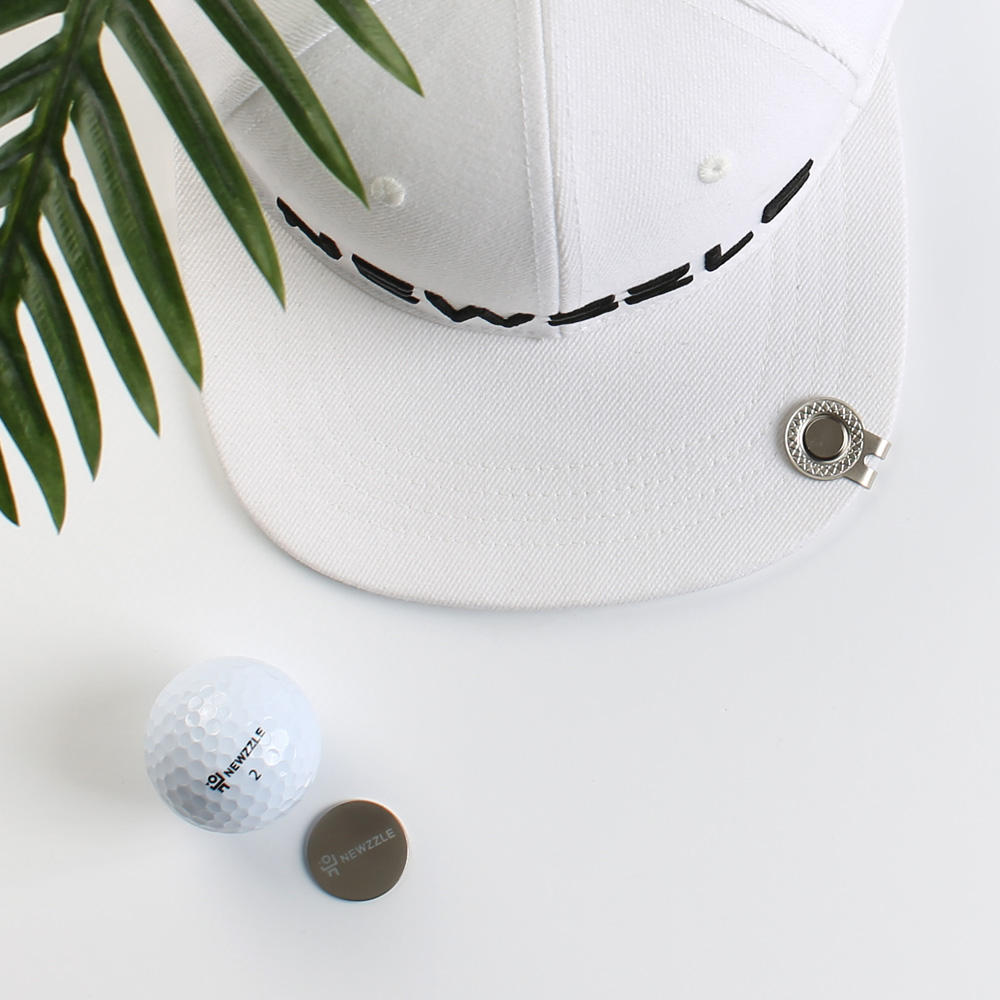 Logo Matte Nickel Clip-On Ball Marker